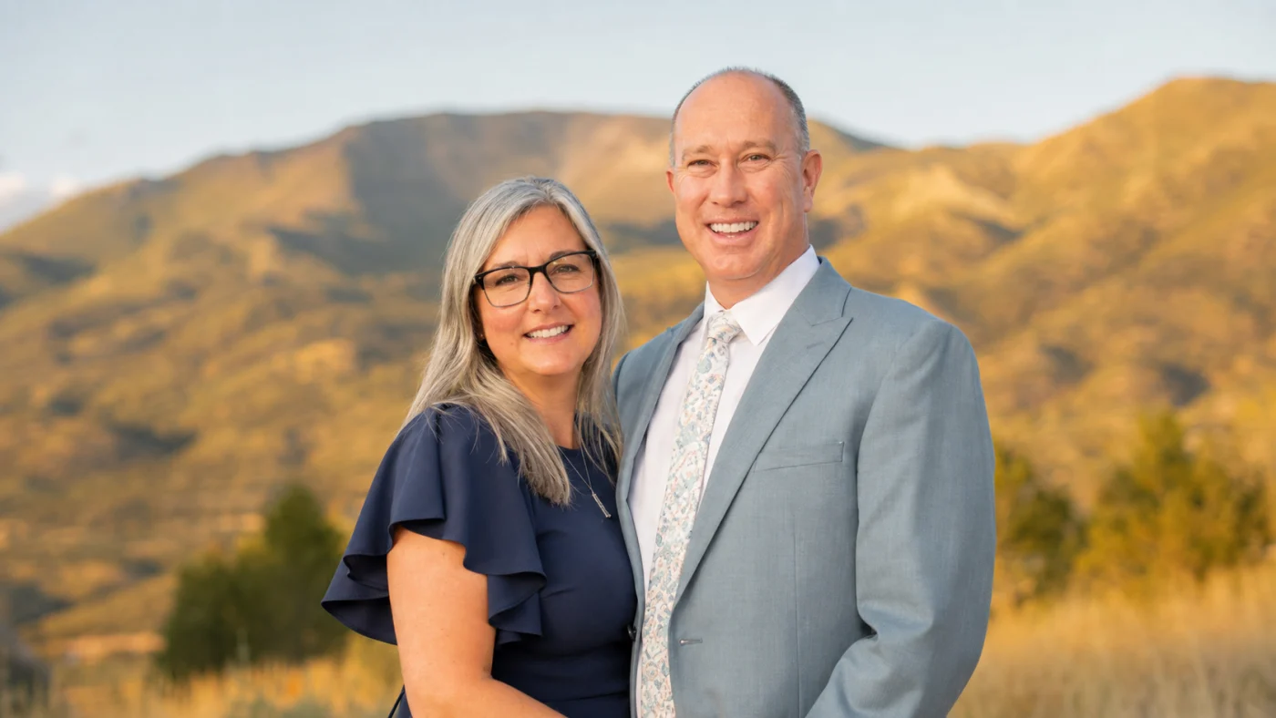 Kat and James, the husband-and-wife team behind True Flow Sprinkler Bountiful.